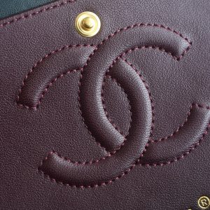 CLASSIC FLAP 25 BLACK LAMBSKIN LIGHT GOLD HARDWARE