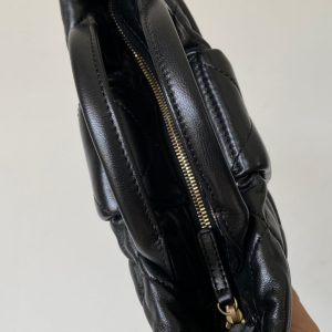 CC 25 AW Mini Bow Bag 26.5cm Black Shiny Lambskin