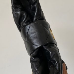 CC 25 AW Mini Bow Bag 26.5cm Black Shiny Lambskin