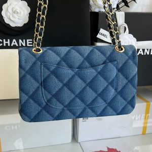 img_b4a5a2ed_20241023_i1729662716_5213_8_jpg MEDIUM FLAP BAG 25 IN CLASSIC BLUE DENIM GOLD HARDWARE