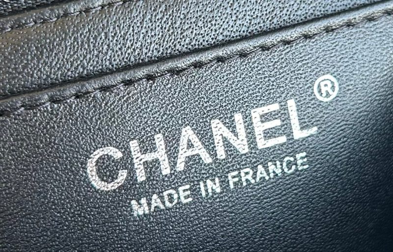 MINI FLAP BAG 20 IN LIGHT GRAY TWEED SILVER HARDWARE