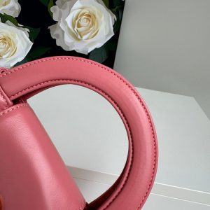 cc 24a nano 19cm kelly shopper bag hot pink lambskin