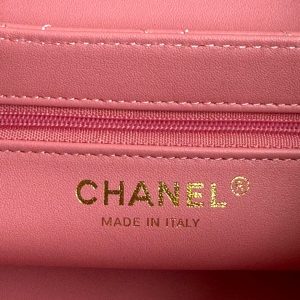 cc 24a nano 19cm kelly shopper bag hot pink lambskin