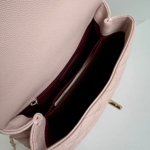 img_b5cc9469_20240806_i1722935803_1632_8_jpg coco handle flap bag 24cm pastel pink red quilted caviar leather