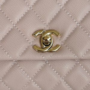 img_b5cc9469_20240806_i1722935803_4738_7_jpg coco handle flap bag 24cm pastel pink red quilted caviar leather