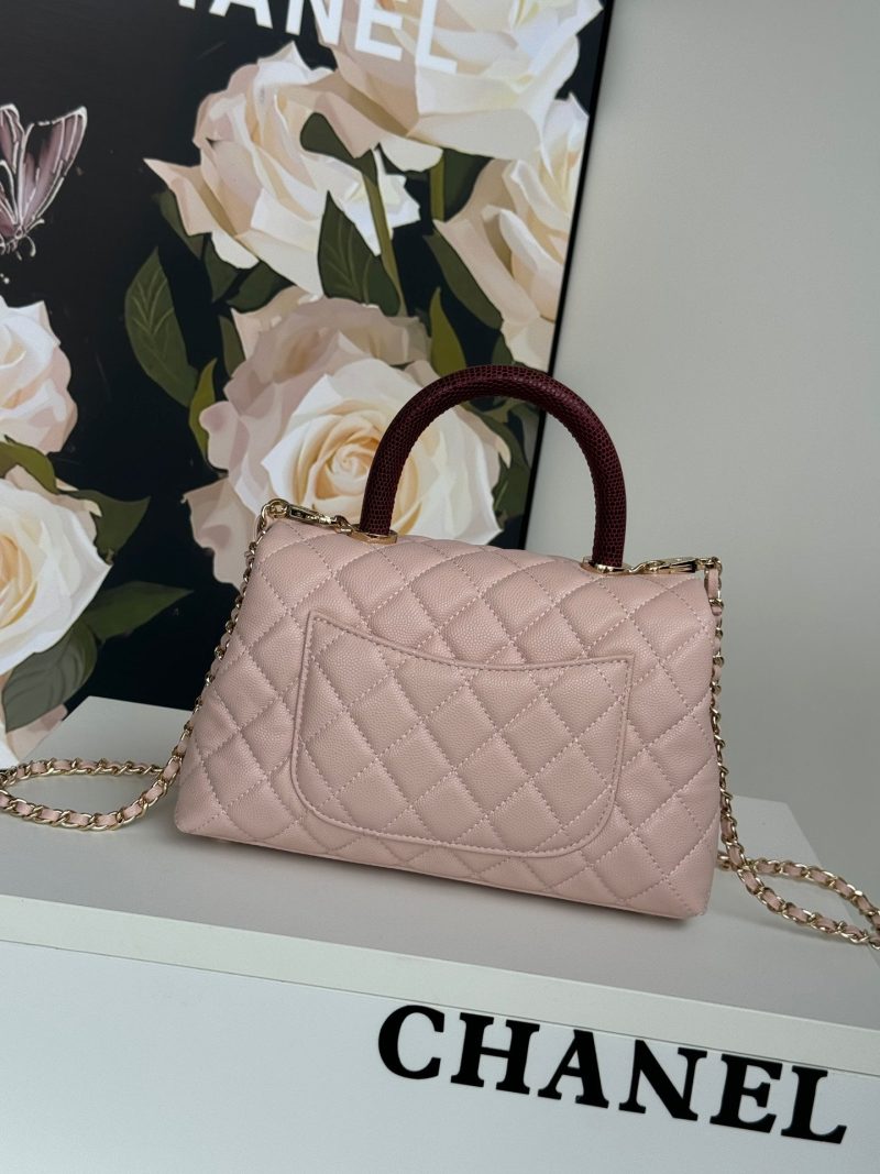 img_b5cc9469_20240806_i1722935803_6319_3_jpg coco handle flap bag 24cm pastel pink red quilted caviar leather
