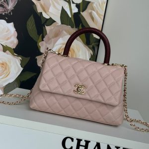 img_b5cc9469_20240806_i1722935803_845_5_jpg coco handle flap bag 24cm pastel pink red quilted caviar leather