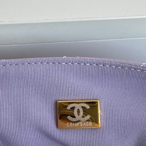 CC 23C Small Hobo Bag 21.5 Violet Lambskin Gold Hardware