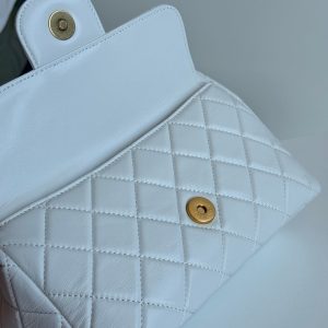 CC 23C Small Hobo Bag 21.5 Light Cloud Blue Lambskin Gold Hardware