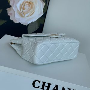 CC 23C Small Hobo Bag 21.5 Light Cloud Blue Lambskin Gold Hardware