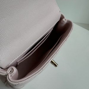 img_b5cc9469_20241020_i1729412577_1443_6_jpg CC 24K Coco Handle Nano 14.5cm Light Pink Grained Calfskin Gold Hardware