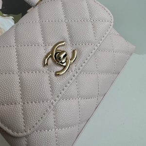 img_b5cc9469_20241020_i1729412577_2361_8_jpg CC 24K Coco Handle Nano 14.5cm Light Pink Grained Calfskin Gold Hardware