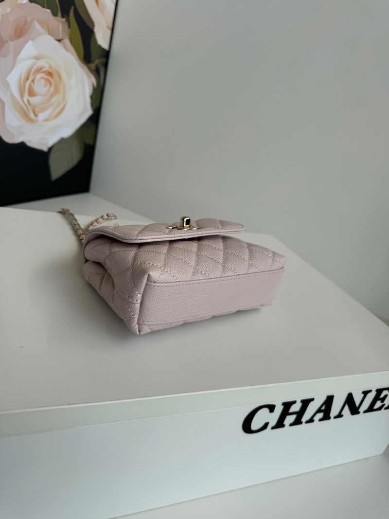 img_b5cc9469_20241020_i1729412577_6330_5_jpg CC 24K Coco Handle Nano 14.5cm Light Pink Grained Calfskin Gold Hardware