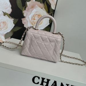 img_b5cc9469_20241020_i1729412577_8081_7_jpg CC 24K Coco Handle Nano 14.5cm Light Pink Grained Calfskin Gold Hardware