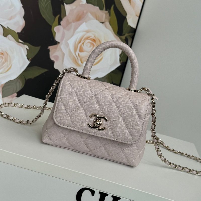 img_b5cc9469_20241020_i1729412577_9958_0_jpg CC 24K Coco Handle Nano 14.5cm Light Pink Grained Calfskin Gold Hardware