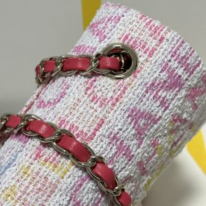 FLAP BAG 20 IN COLORFUL TWEED GOLD HARDWARE