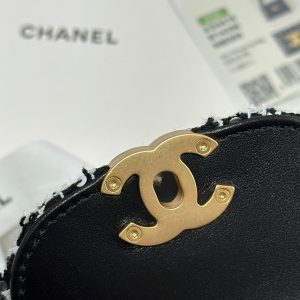 KELLY SHOPPING BAG 19 IN BLACK MIX WHITE TWEED GOLD HARDWARE