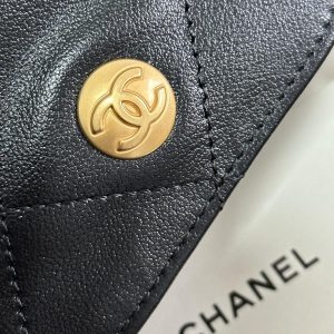 HIPPIE HOBO POSTMAN BAG 30 IN BLACK CALFSKIN GOLD HARDWARE