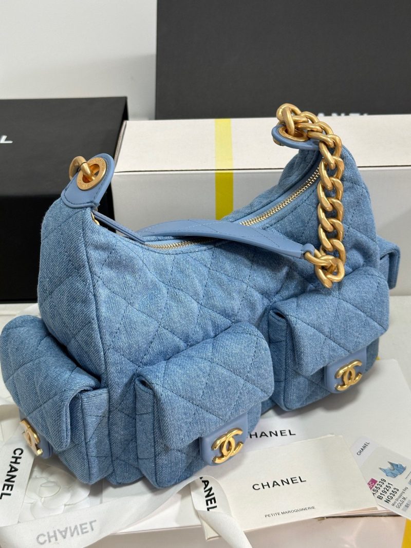 img_b885826e_20250112_i1736659380064_2172_0_1_jpg CC 25C Hobo 31cm Baby Blue Demin Gold Hardware 243565