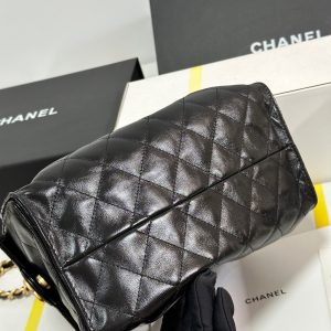 CC 25C Hobo Bag 30cm Black Lambskin