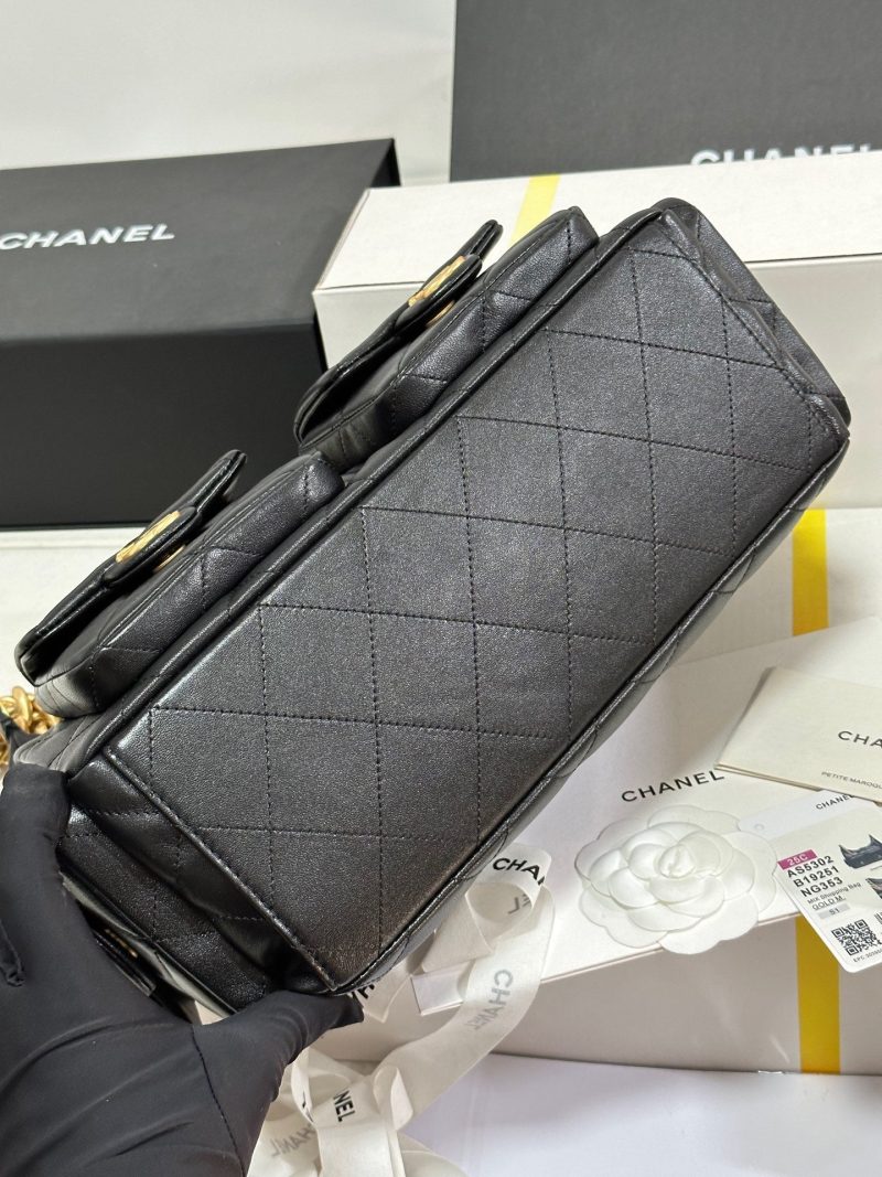 CC 25C Hobo 35cm Black Lambskin Gold Hardware 243536