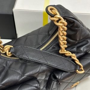 CC 25C Hobo 35cm Black Lambskin Gold Hardware 243536