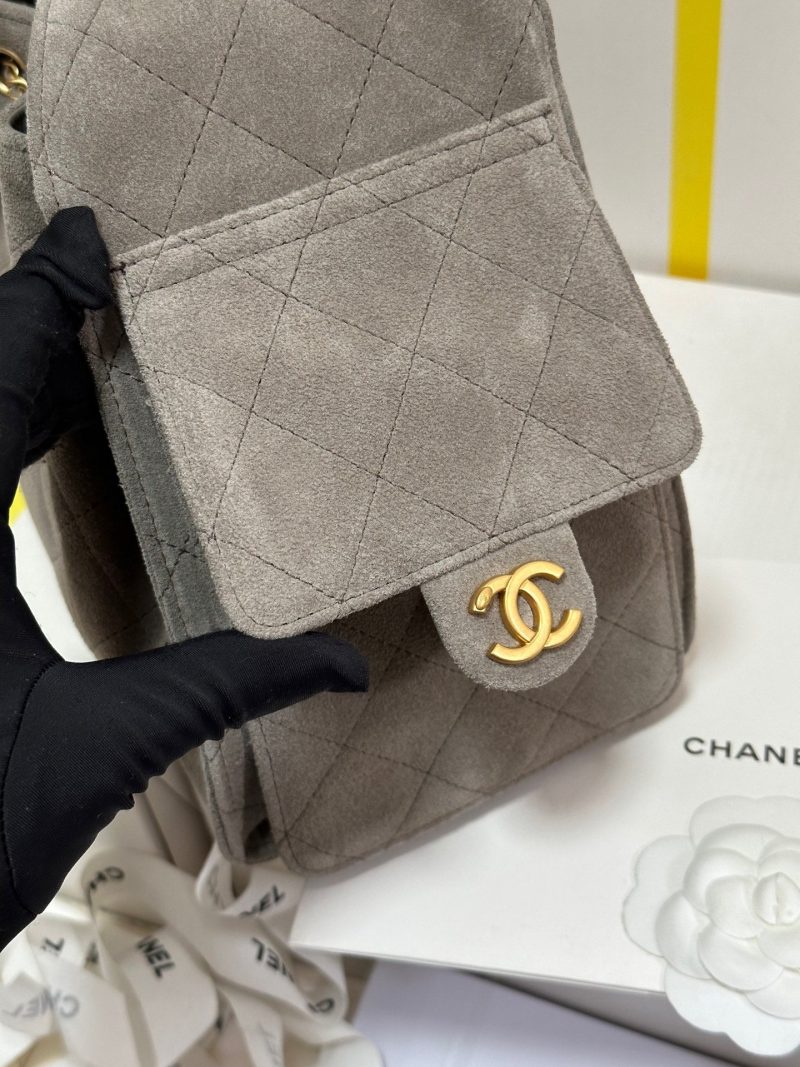 CC 25C Hobo Bag 30cm Grey Suede