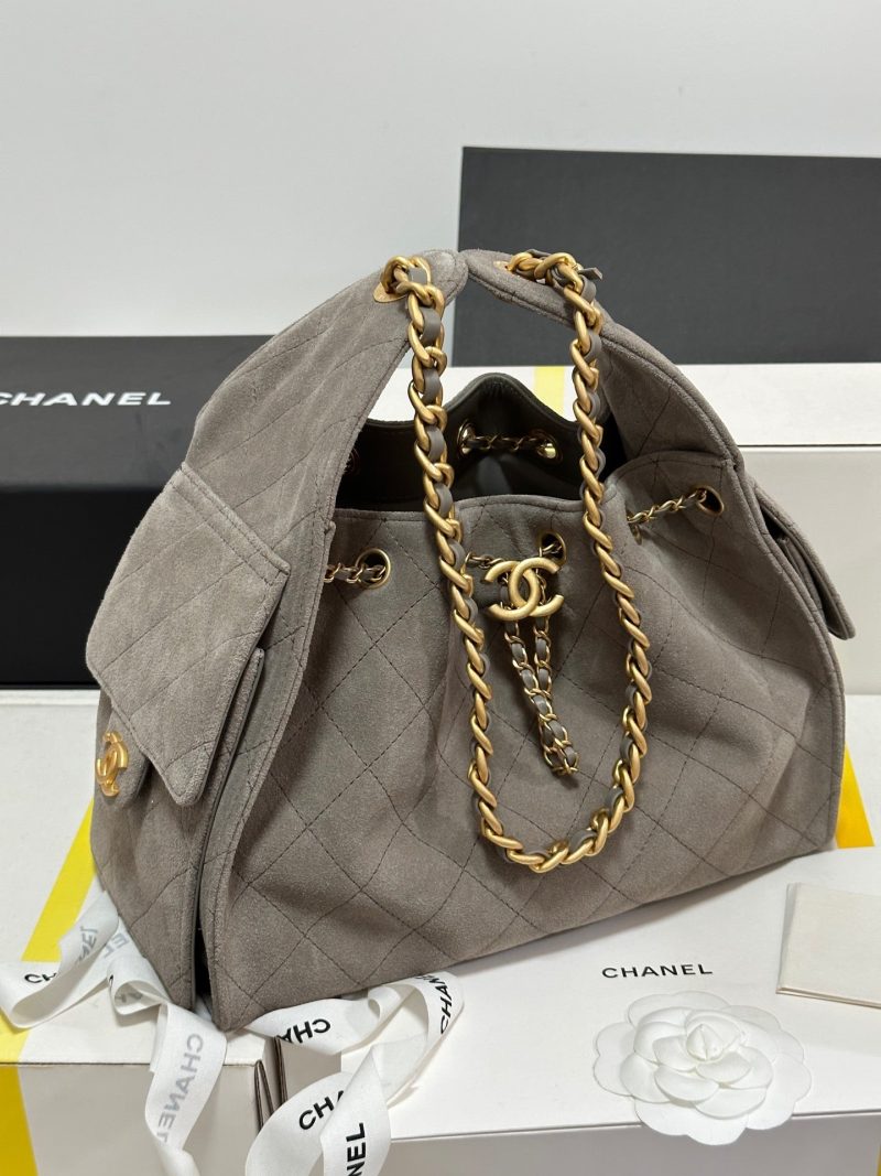 CC 25C Hobo Bag 30cm Grey Suede