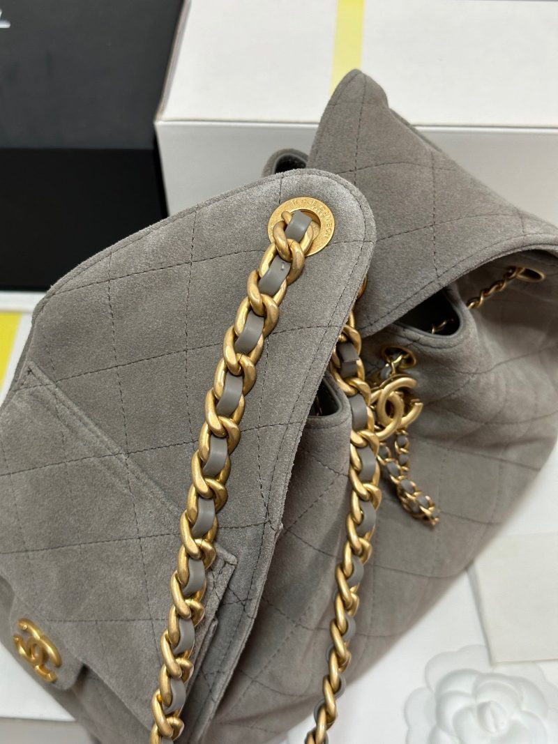 CC 25C Hobo Bag 30cm Grey Suede