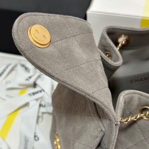 CC 25C Hobo Bag 30cm Grey Suede