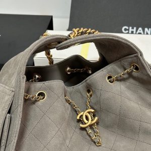 CC 25C Hobo Bag 30cm Grey Suede