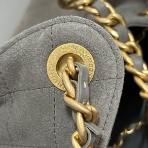 CC 25C Hobo Bags 30cm Warm Grey Suede 243557