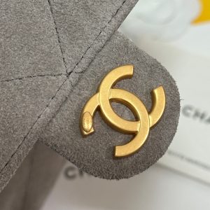 CC 25C Hobo Bags 30cm Warm Grey Suede 243557