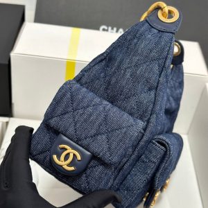 CC 25C Hobo 31cm Space Demin Gold Hardware 243575