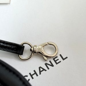 CC 25P Mini 31 Bag Black Waxed Sheepskin Gold Hardware 243582