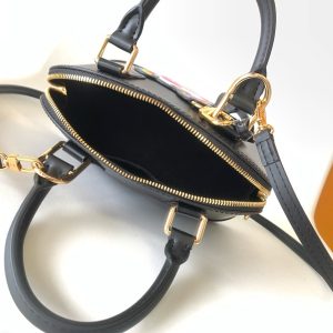 LV x TM Alma BB M13670 Handbag 23.5cm Black Epi Grained Cowhide