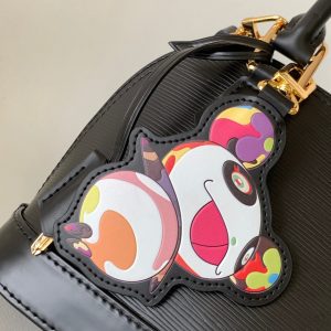 LV x TM Alma BB M13670 Handbag 23.5cm Black Epi Grained Cowhide