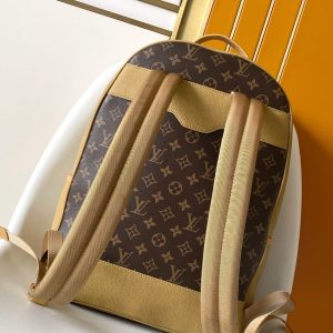 LV Outdoor Backpack Khaki Monogram Canvas & Cowhide