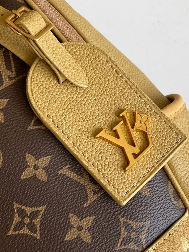 LV Outdoor Backpack Khaki Monogram Canvas & Cowhide