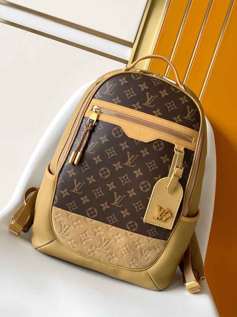LV Outdoor Backpack Khaki Monogram Canvas & Cowhide