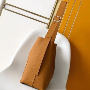 LV Verso Hobo Brown Calfskin Suede