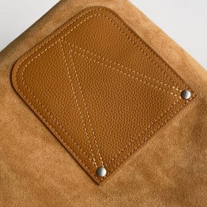 LV Verso Hobo Brown Calfskin Suede