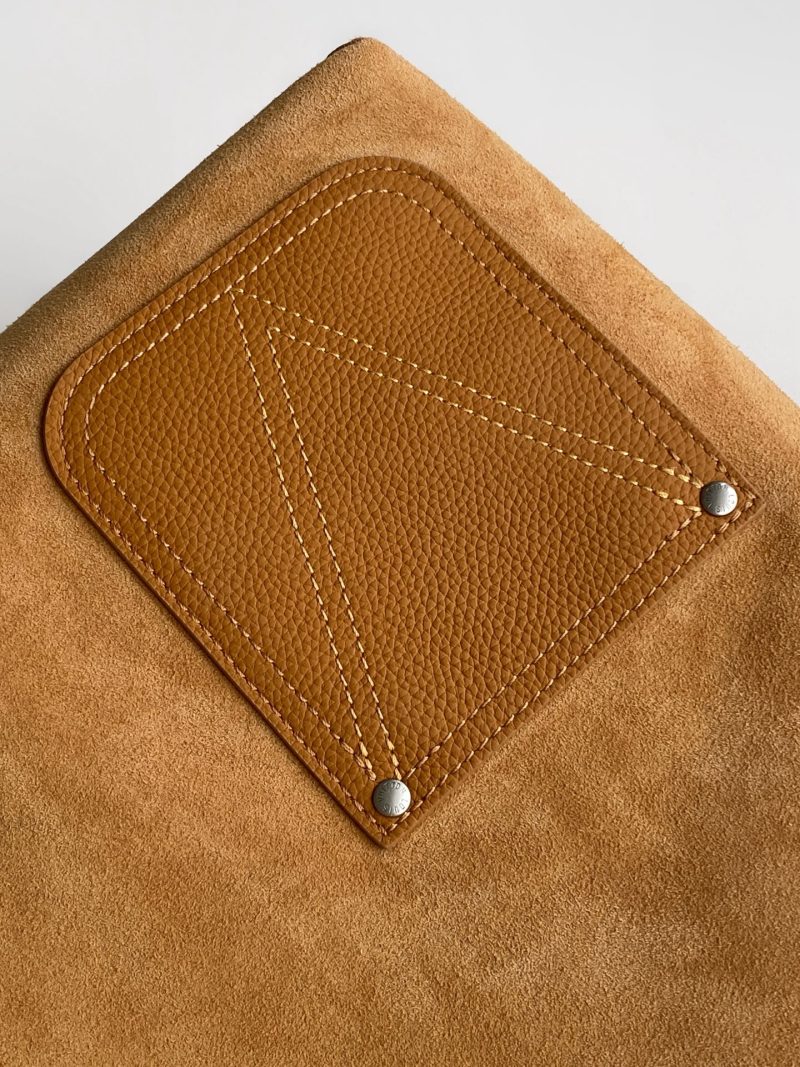 LV Verso Hobo Brown Calfskin Suede