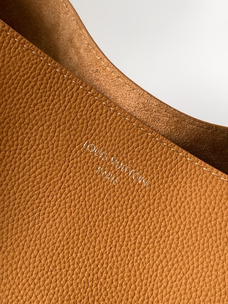 LV Verso Hobo Brown Calfskin Suede