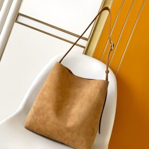 LV Verso Hobo Brown Calfskin Suede