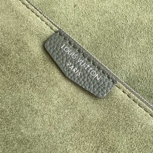 LV Verso Hobo Khaki Green Calfskin Suede
