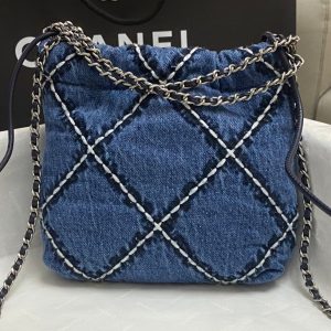 CC HOBO 20CM DENIM SILVER HARDWARE