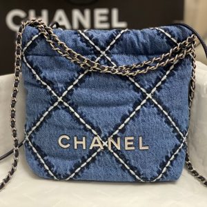 CC HOBO 20CM DENIM SILVER HARDWARE