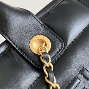 CC MEDIUM DEAUVILLE TOTE BAG 33CM BLACK CALFSKIN GHW