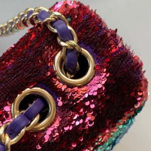 img_d0c94e6f_20240104_i1704297653_1685_6_jpg Flap Bag Mini 21cm Multicolor Sequin